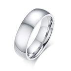 Vnox Basic Wedding Bands Rings for Women Man Customize Name Date Love Info Promise Alliance Anniversary Personalized Gift