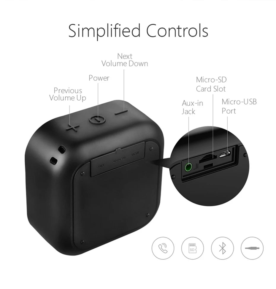 Mifa A1 Wireless Bluetooth Speaker Waterproof Mini Portable Stereo music Outdoor Handfree Speaker For iPhone For Samsung Phones