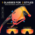 X-TIGER Cycling Glasses UV400 Photochromic Cycling Sunglasses Sports Polarized Men's Sunglasses MTB Racing Bike Glasses Eyewear