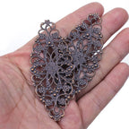 10Pcs Connectors Pendants Butterfly Filigree Flower Wraps Metal Crafts For Embellishments Scrapbooking Jewelry DIY Accessories