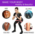Resistance Exercise Loop Bands Set Workout Bands for Women and Men Stretch Bands 5 Different Resistance Levels for Booty Legs