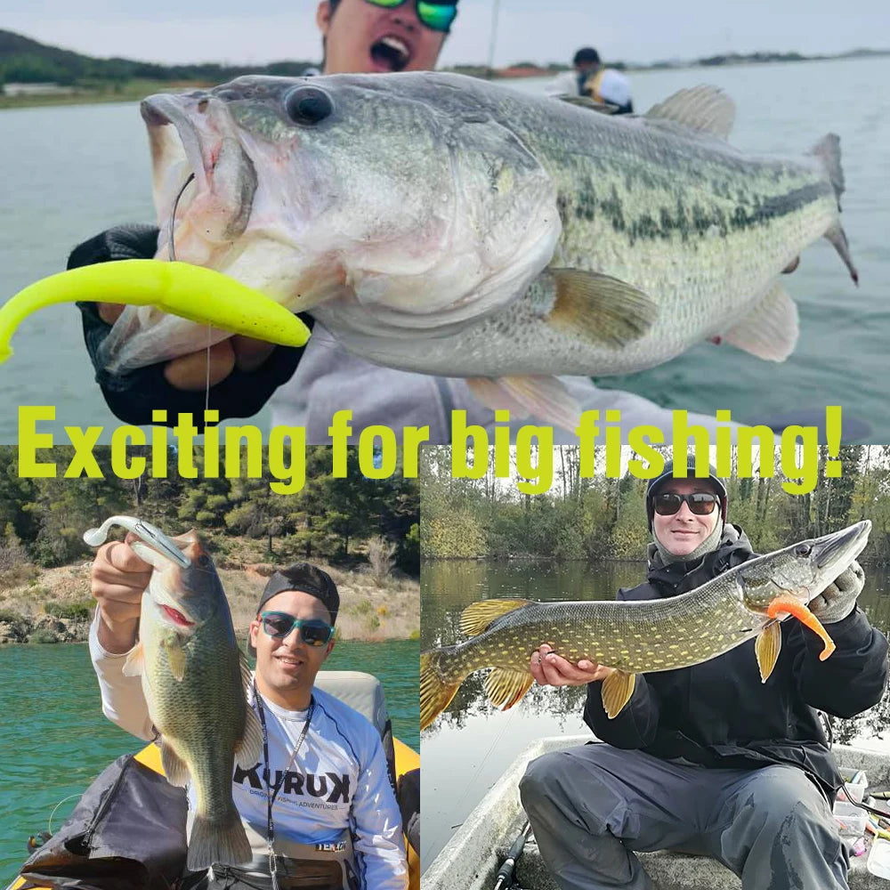 ESFISHING Fishing Lure Easy Shiner 100mm125mm155mm 200mm pesca isca artificial Silicone Bait Leurre Souple pike bass