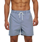 DATIFER Summer New Fashion Polyester Men Shorts Beach Quick Dry Printing Swimsuit Plus Size Mesh Liner Surfing Gym Shorts Men