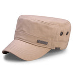 Spring Big Head Man Large Size Army Flat Cap Men Summer Cotton Plus Size Mesh Military Hat 55-60cm 60-65cm