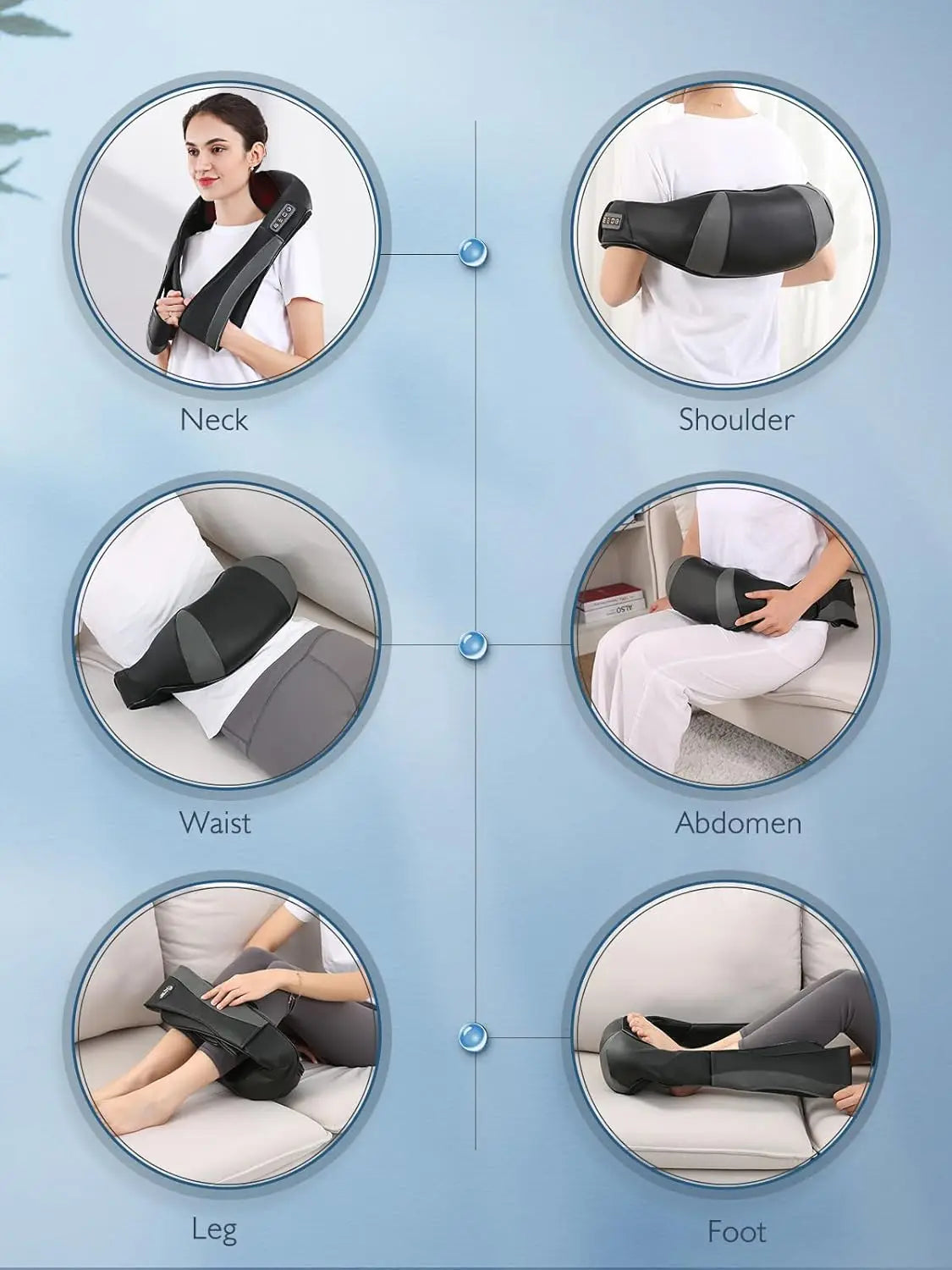 High Quality Neck Massager Kneading Shoulder Masajeador Neck and Shoulder Relaxer for Women Men Mom Dad