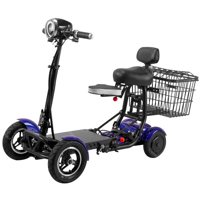 Four Wheel Electric Skateboard Portable Electric Scooters 10 Inch 36V Foldable Electric Scooter For Disabled Elderly
