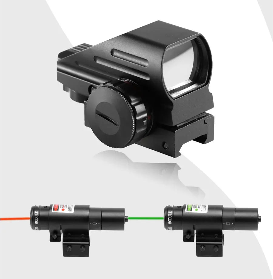 4-12x50 Scope Illuminated Rangefinder Reticle Rifle Holographic 4 Reticle Sight 20mm Red Grenn Laser For Hunting