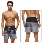 DATIFER Summer New Fashion Polyester Men Shorts Beach Quick Dry Printing Swimsuit Plus Size Mesh Liner Surfing Gym Shorts Men