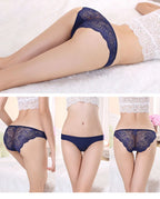 Woman Lace Panties Sexy Transparent Panty Low-Rise Cotton crotch Briefs Plus Size Ladies Underwear Intimates New Hot Sale