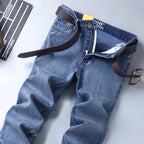 Su Lee Men's Jeans Spring and Summer New Straight Loose Business Elastic Versatile Long Pants Men's Cross-Border Men's Pants