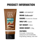 Waterproof Body Foundation With Free Powder Puff Bronze Leg Makeup Long Lasting Tanning Cream 100ml 3 Colors