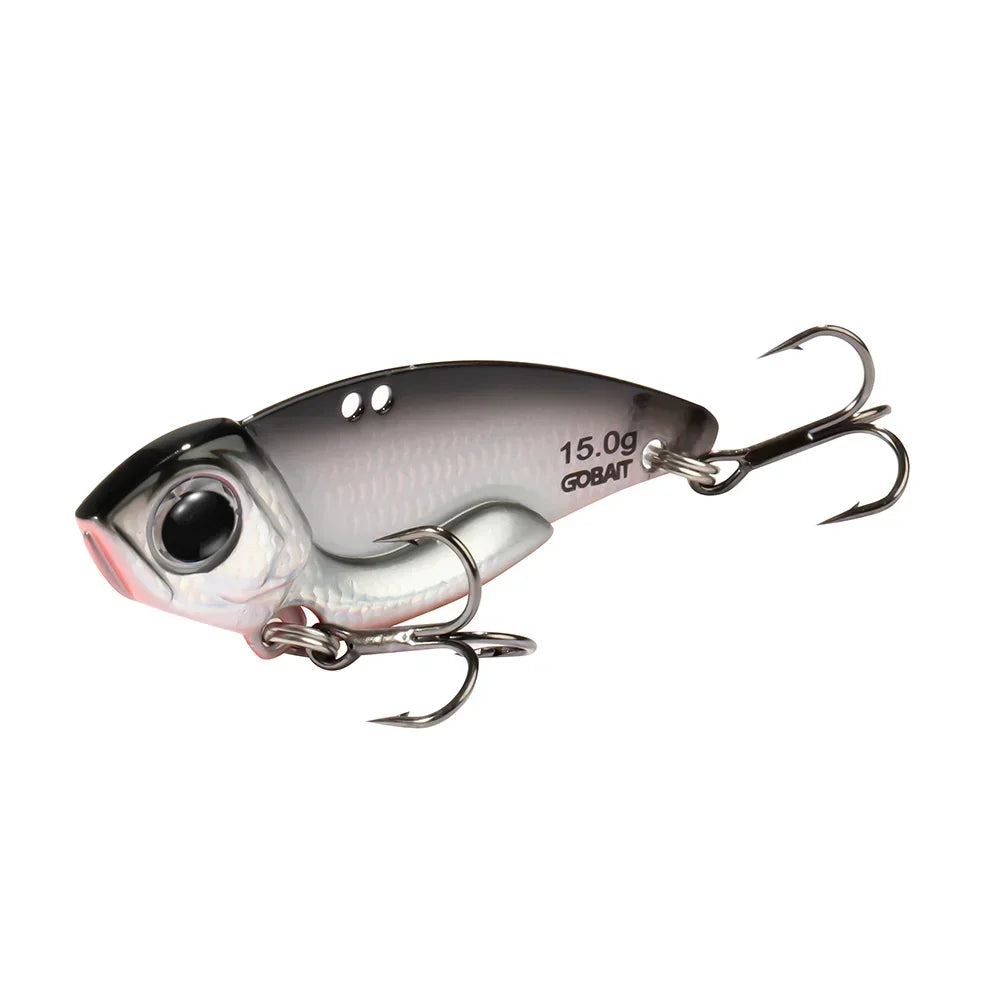Metal Jig VIB Lure 7g 10g 15g Spoon Spinner Laser Painting Fishing Tackle Treble Hooks Swimbait Pesca Bait Spinnerbait VIBRATION