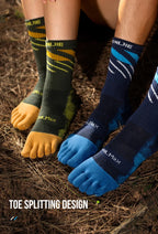 AONIJIE E4846 Sports Long Five-finger Socks Warm and Breathable Terry Socks Suitable for Mountaineering and Cross-country Hiking