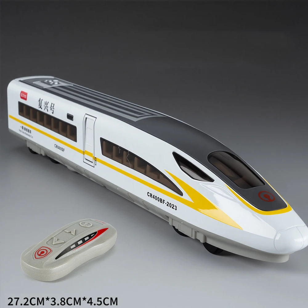 1:60 Scale FuXing High-speed Railway Toy Car Model Sound Light Remote Control Electric Simulation Train Models Ornaments Gifts