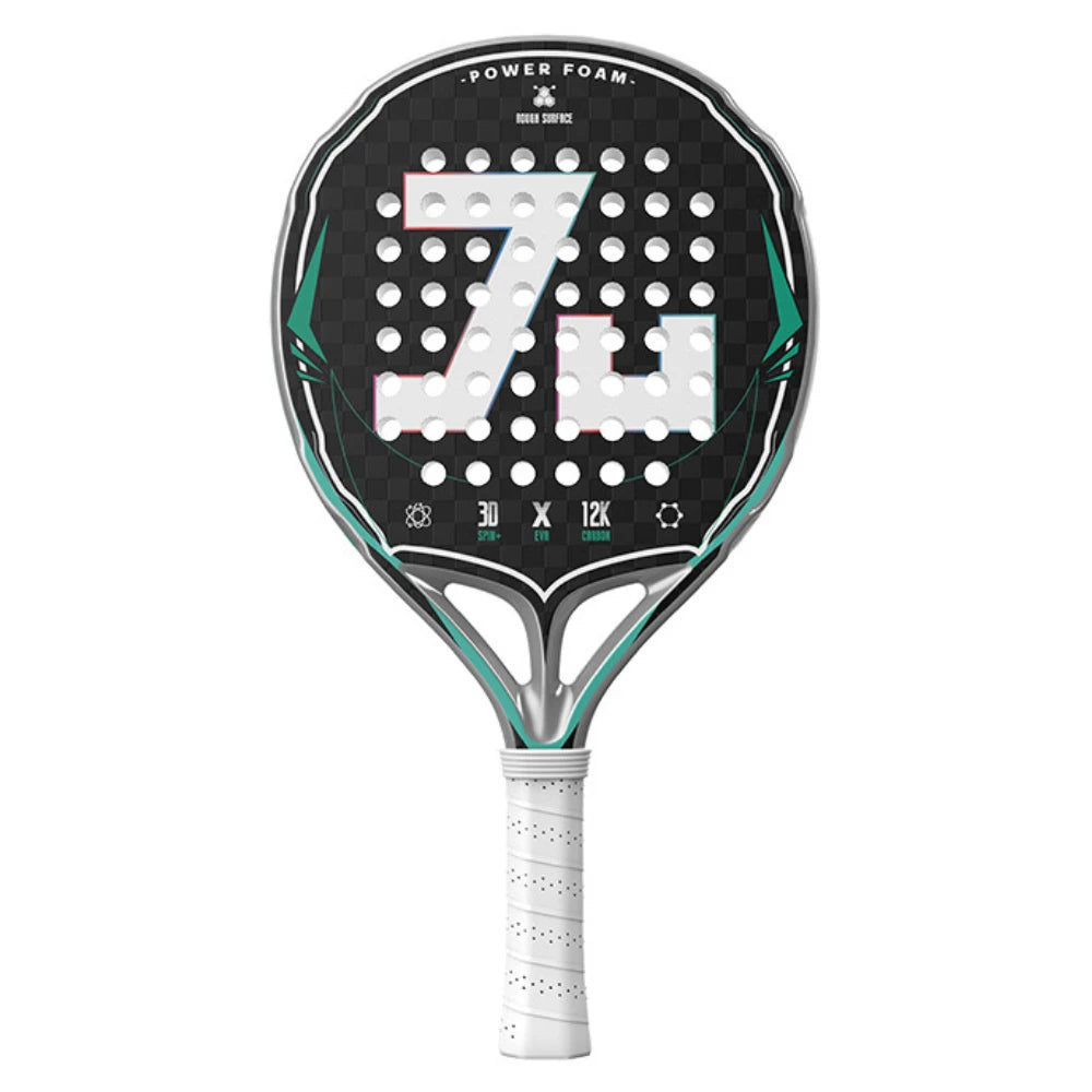 2025 Padel Tennis Racket 12K Carbon Fiber EVA Memory for Beginner High Quality Balance Padel Paddle Round Shape Padel Racquets Ürün ana görseli