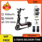 Toursor X14 Electric Scooter 10000W 14 Inch 72V Off-Road Adult Foldable Scooter New EU Express Duty Free 2025