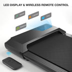 Superun  2-in-1 Home/Office 2.5 HP Walking Treadmill,mini Treadmills for Small Spaces with APP & Remote Control