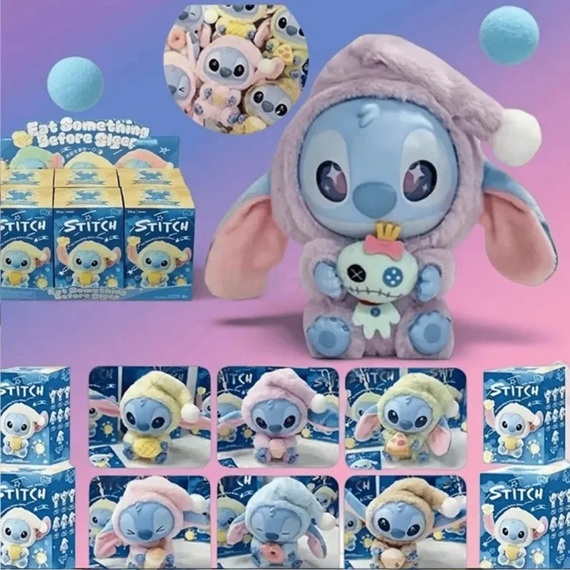 2025 Sales Stitch Blind Box Bag Eat Some Thing Before Sleep Series Vinyl Pendant Cute Doll MysteryBox Fluffy Doll Surprise Gift Ürün ana görseli