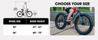 Hiland 20 Inch Kids' Bicycles Fat Tire Mountain Bike for  Age 5 + Years, Shimano 7-Speed, Dual-Disc Brake,Kids BeachBicycle