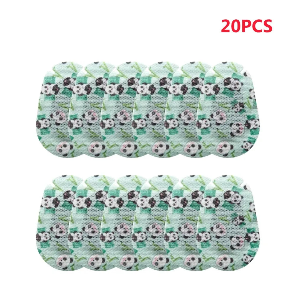 20Pcs Cartoon Pattern Kids Eye Patches Soft Skin-friendly Strabismus Treatment Patch Disposable Adhesive Vision Care Patch