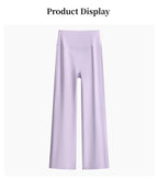 DRUR Women's High Waisted Capri 3/4 Length Yoga Leggings With Tummy Control Flare Pants for Gym Running Dance Clothes Summer New