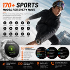 Smart Watch for Men GPS Offline Maps 2G ROM 10ATM Waterproof Heart Rate Diving Skiing Hiking Rugged Durable Smartwatch Men Women