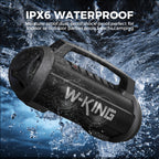 W-KING 70W RMS Bluetooth Portable Speaker,  Speaker Wireless Loud IPX6 Waterproof Bluetooth Speakers with Subwoofer/Bass Boost