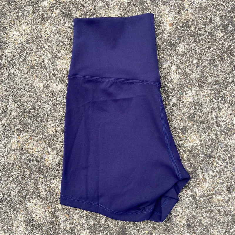 Sexy Solid Color Women Fitness Sport Short High Waist Athletic Yoga Short Leg Cycling Comprehensive Training Jogging Squat Proof