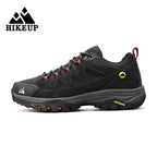 HIKEUP Leather Men Shoes for Men's Casual Shoes Fashion Waterproof Winter Luxury Designer Brand Work Boots Man Non-slip Sneakers