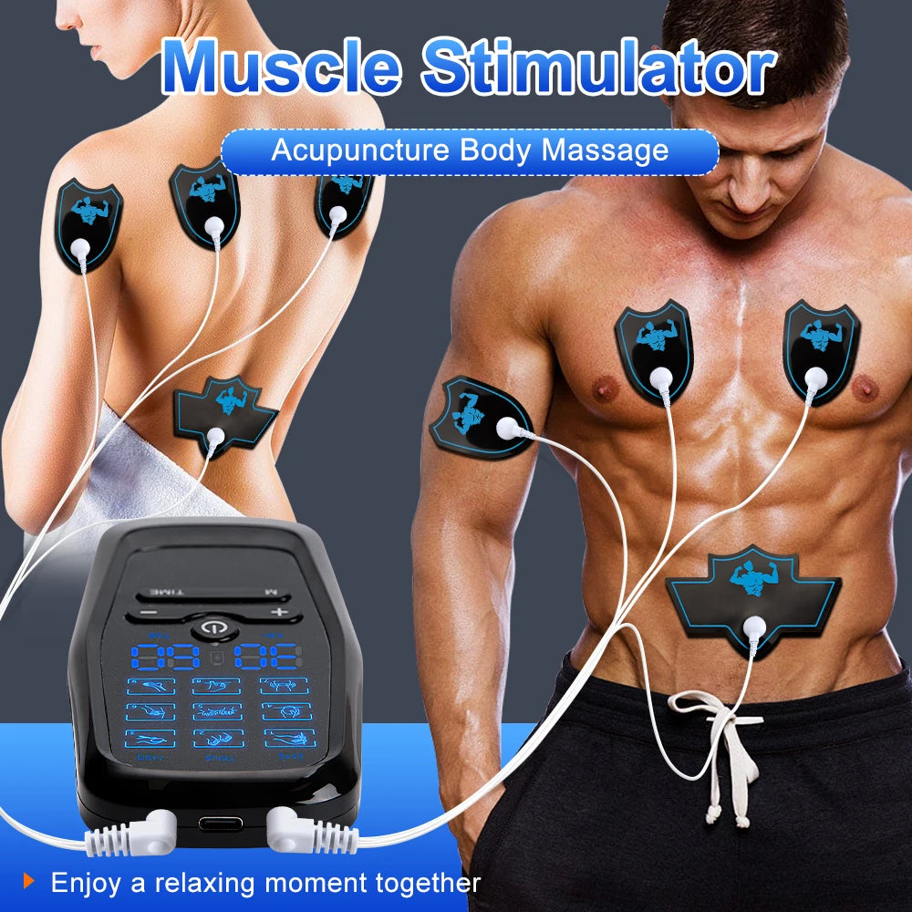 Physiotherapy Tens Muscle Stimulator Electric Ems Acupuncture Body Massage Digital Therapy Slimming Machine Electro Stimulator Ürün ana görseli