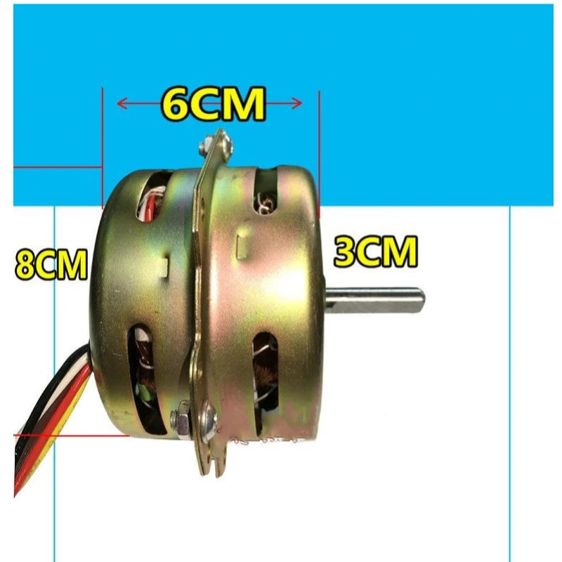 YYHS-60 6-wire air conditioner motor, ventilation fan motor, heating and cooling fan Secondary image