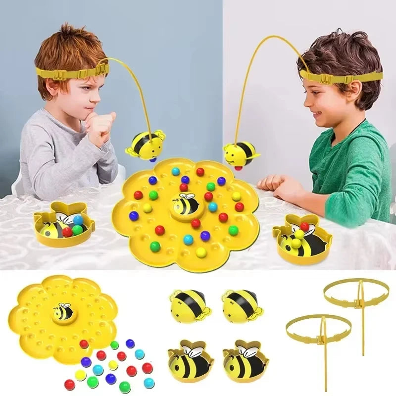 Bumble Bee Magnetic Toy Funny Family Board Games Montessori Sorting Puzzle Fishing Toys Interactive Games for Kids and Adults