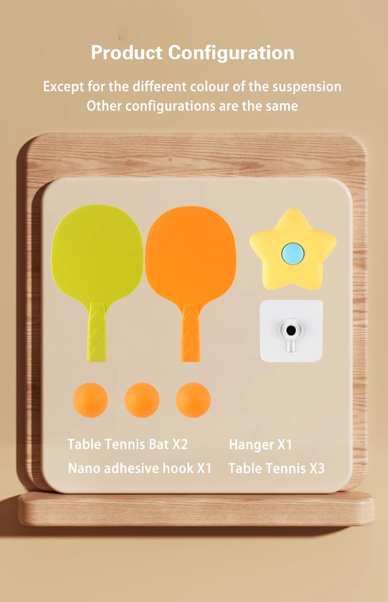 children's parent-child toys hanging table tennis trainer children's indoor practice sensory suspended birthday gifts,