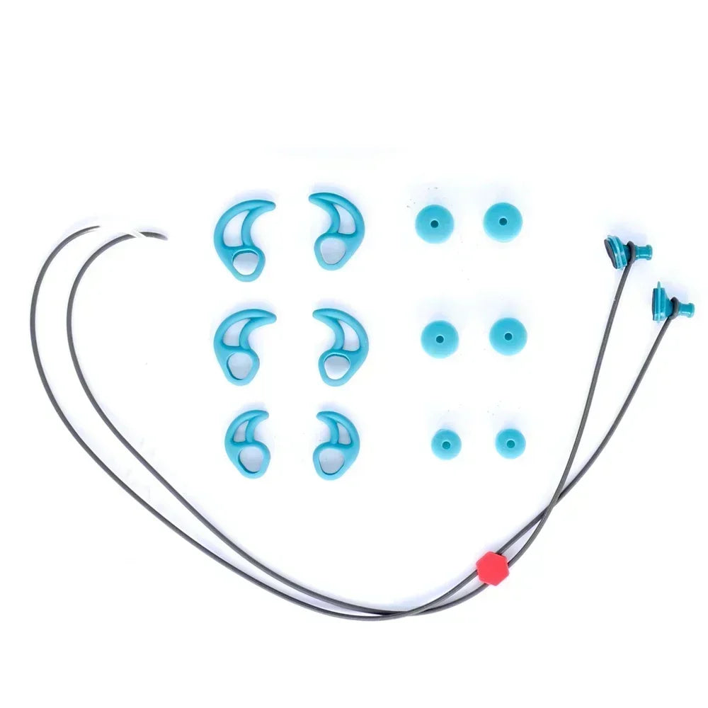 Swimming Ear Plugs for Adults, 3 Pairs Waterproof Reusable Silicone Swim Earplugs with Removable Cord,Perfect for  Water Sports