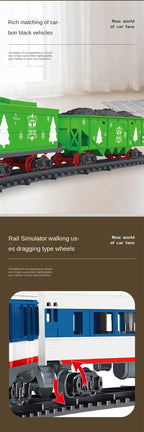 Classical Electric Train Set Toy Car Railway Train Model Educational Game Children Christmas Toys for Boy