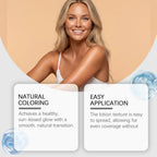Self Tanning Spray Natural Sunless Tanner for Face Body Hydrating Lightweight Sunless Tanning Spray Natural Brown Tone Even Glow