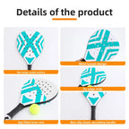 Padel Tennis Rackets beach tennis racketCarbon Fiber Lightweight Tennis Rackets Outdoor Sports Mens and Womens Glowing Racket