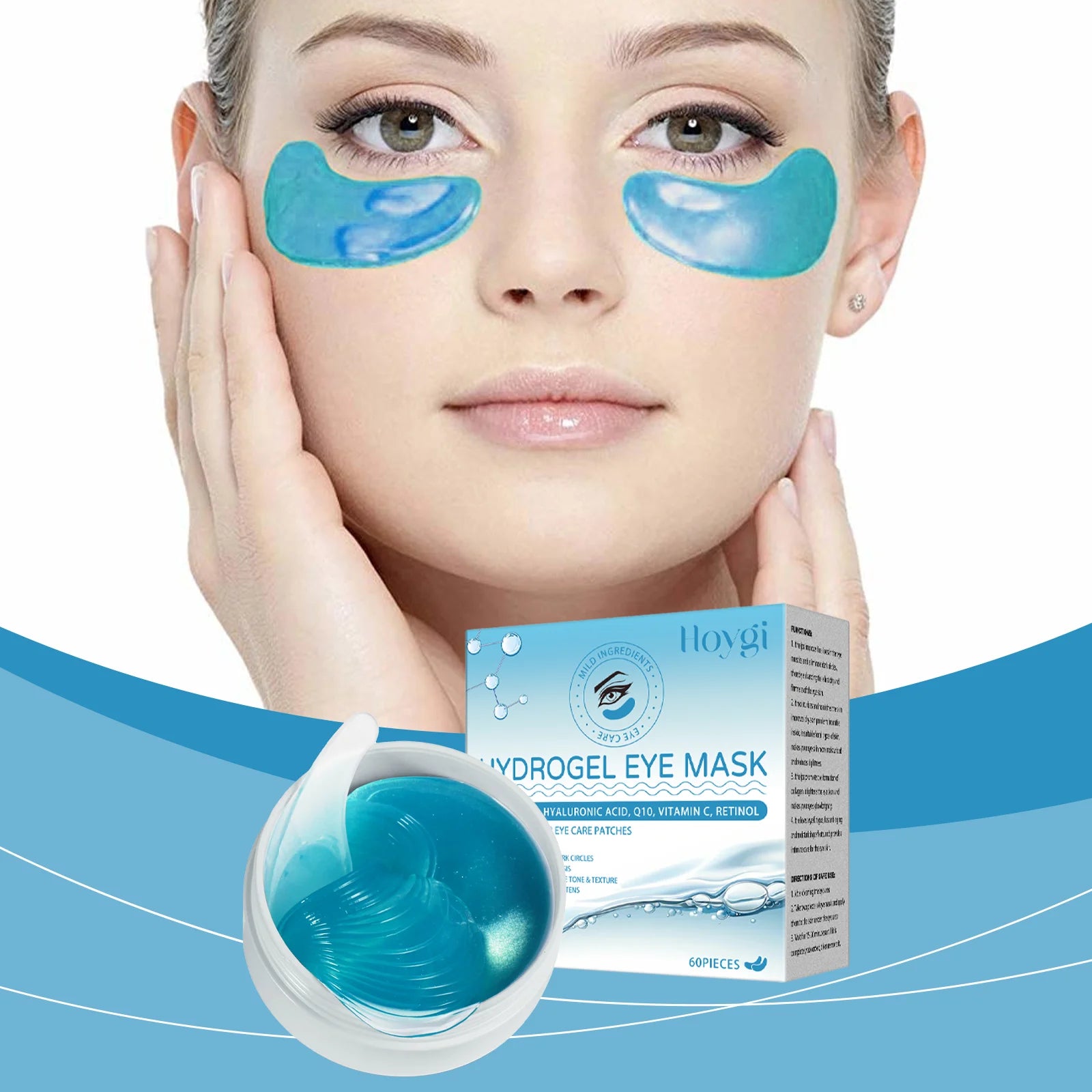 Retinol Eye Mask Patch - Gentle ingredients to care for the skin around the eyes, nourishing and moisturizing eye mask Ürün ana görseli