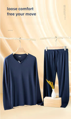 Men Pajamas Set Ultra Fine Tencel Modal Spring and Summer Comfort Loungwear Luxury Men Pajamas