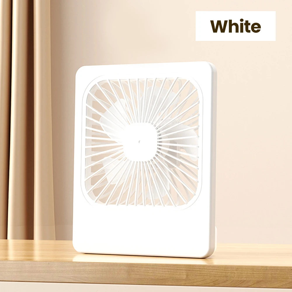 Desk Fan Portable Mini USB Rechargeable Fan Ultra Quiet Suitable For Home Desk Office Student Dormitory Computer Summer