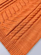 Spring Summer Casual V Neck Hollow Out Knitted Vest Solid Color Sleeveless Tops Orange Green White Khaki 2026 Women Clothes