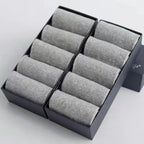 20Pcs/Lot Men's Pure Cotton Socks Plus Size Solid Color Casual Office Business Long Socks Breathable Soft Men's Socks EU39-48