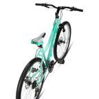 Hiland 26 Inch Women's Mountain Bike, 18-Speed with Front Suspension Fork, Dual Mechanical Disc Brakes, Aluminum Frame MTB