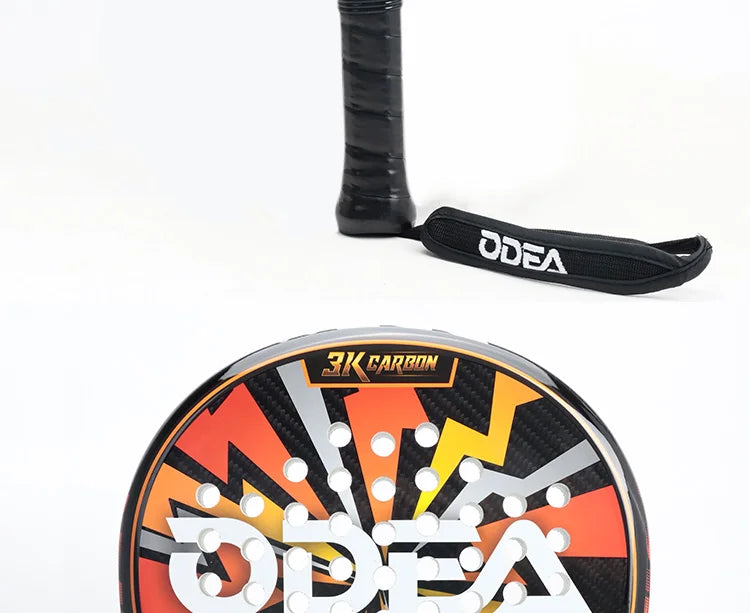ODEA Beach Tennis Racket Full Carbon Fiber Rough Surface Outdoor Sports Racket For Men Women Adult Senior Player 3K 18K