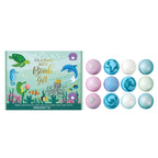 12pcs Kids Bath Bombs Set with Surprise Toys Inside Natural Organic Bubble Bath Fizzies Balls Gift for Children Holiday Gift Set