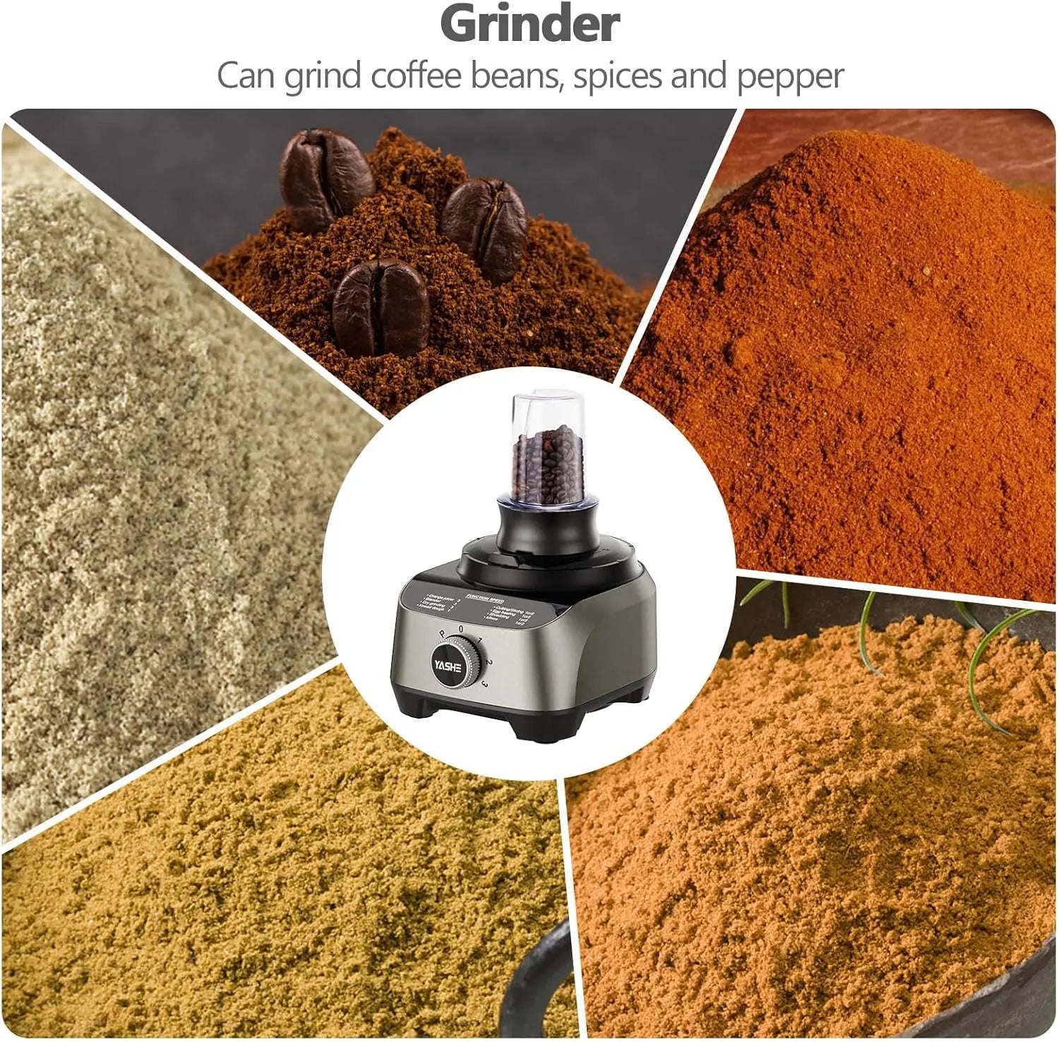 Food Processor, 11-in-1 Multifunctional Kitchen Machine with 2.5L Bowl & 1.5L Blender