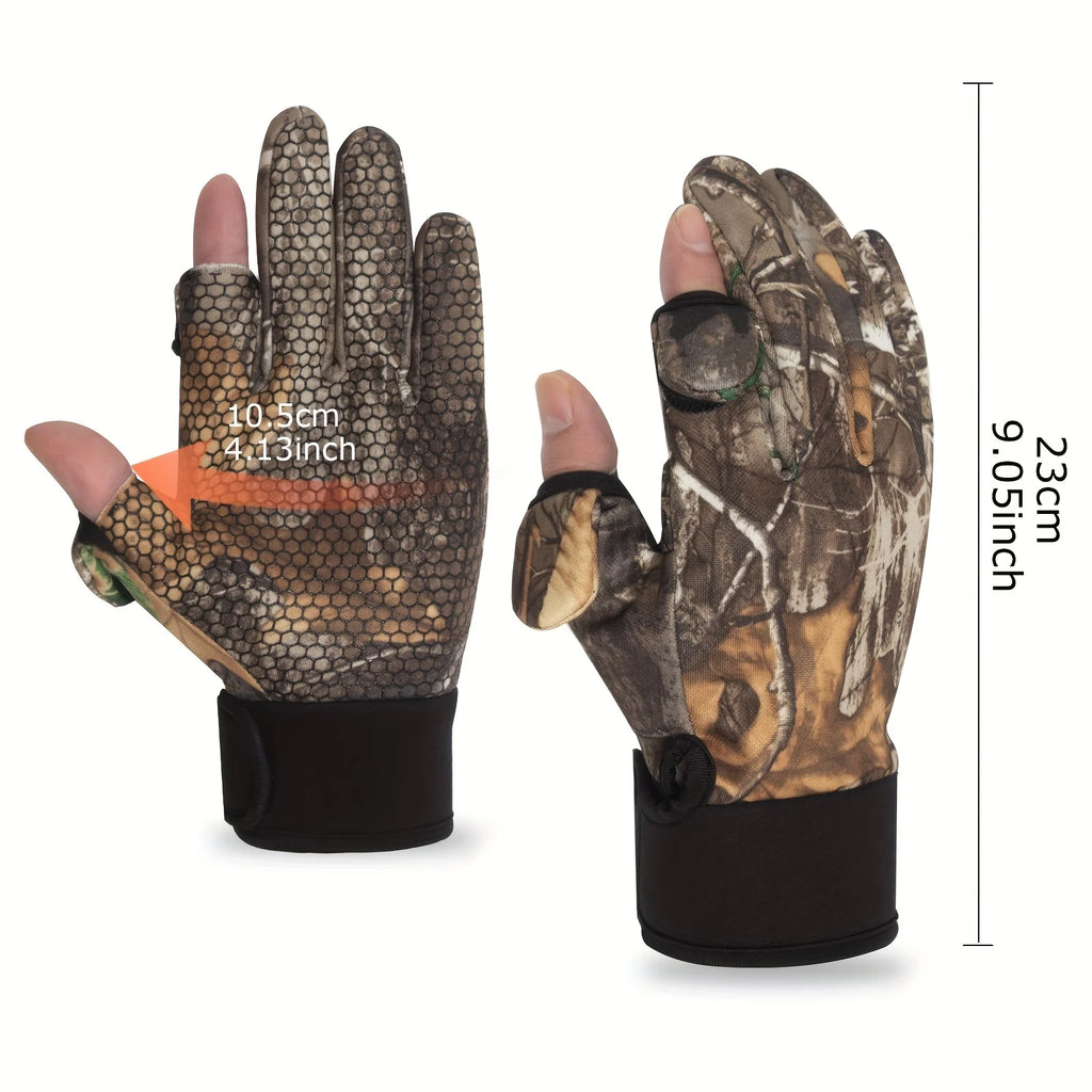 Autumn Winter Full Finger Hunting Gloves Touchscreen Anti-slip Protection Sports Fishing Gloves Hunting Outdoor Walking Gloves