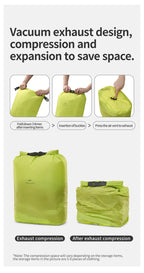 Naturehike Rolled Storage Bag Outdoor Travel Hiking Lightweight Waterproof Vacuum Compression Dispenser Bags Portable Organizer