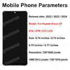 OEM LCD For Huawei Honor X7 LCD CMA-LX2 Touch Screen Digitizer For Honor X7A Display X7B LCD CLK-LX1 RKY-LX1 Assembly Honor X7c