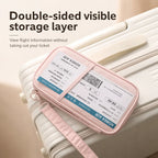 RFID Blocking Passport Holder Travel Wallet Durable Anti-Theft Card Slots Protective Case Flights Travel Organizer for Women Men